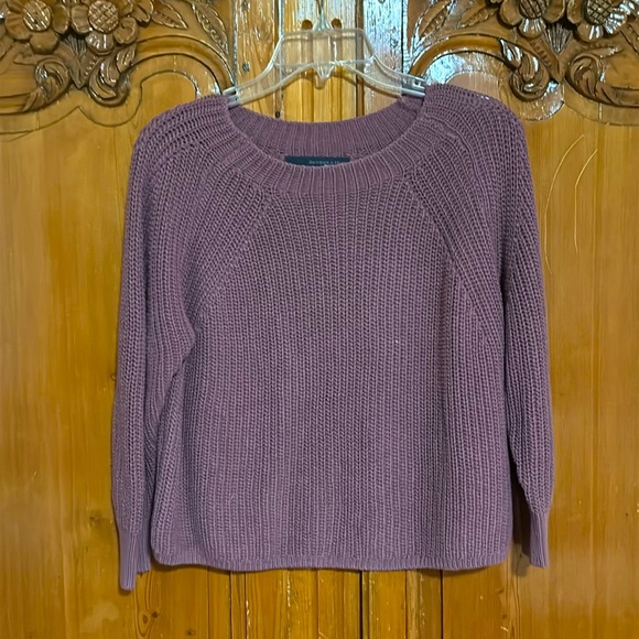 360 Sweater Sweaters - 360 Sweater 100% Cotton Ribbed Knit Sweater  Small